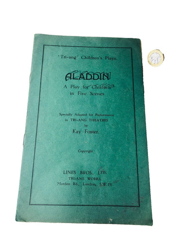 Theatre programme aladdin - programme,