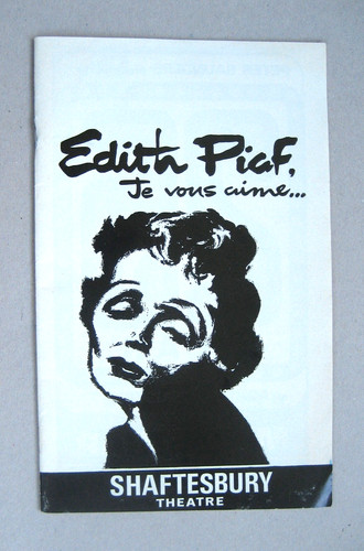 Vintage programme edith piaf - vintage,