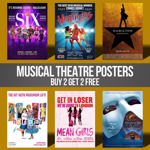 Musical theatre posters retro - theatre,