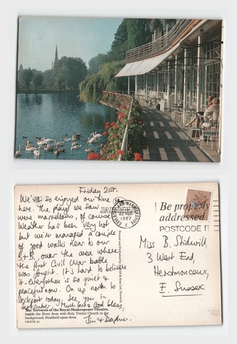 Vintage postcard the - the, terraces