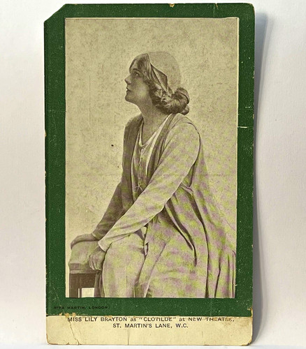 Vintage 1910 postcard lily - 1910,