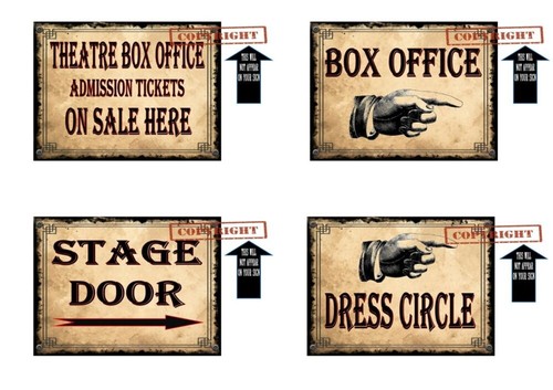 Vintage style retro theatre - vintage,