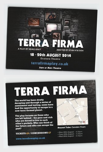 Vintage theatre postcard - postcard, terra