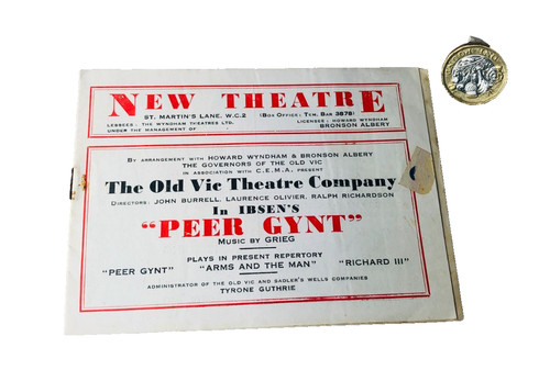 Theatre programme old vic - theatre,