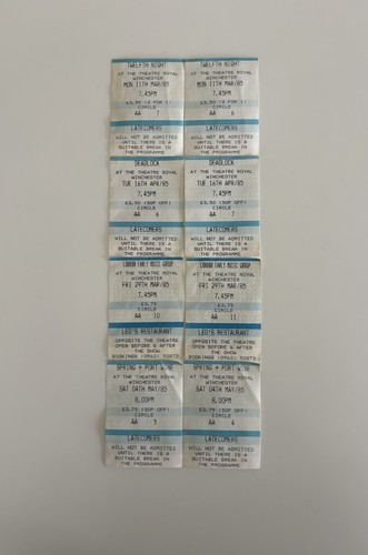 Vintage tickets different - vintage,