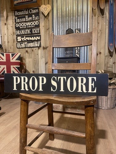 Prop store stage sign - store, signs