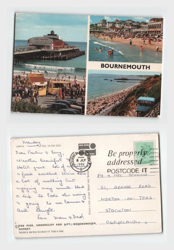 Vintage postcard bournemouth - vintage,
