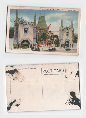 Vintage postcard grauman - vintage, grauman's