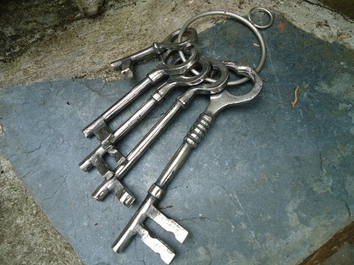Large jail keys - vintage, style