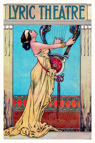 The lyric theatre advert lady - theatre,