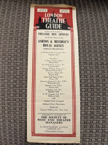 1952 london theatre - 1952,