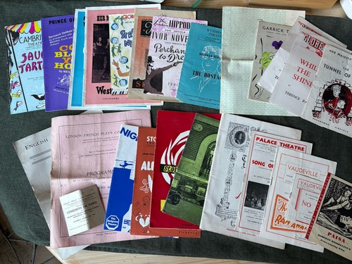 Vintage theatre programmes - vintage,