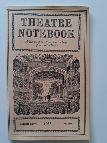 Rare vintage theatre notebook - rare,