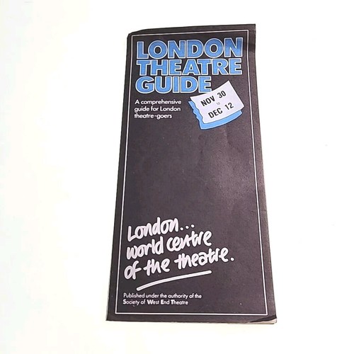London theatre guide 1981 - guide,