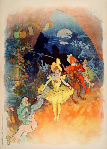 Vintage french theatre girl - french,
