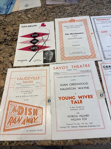 Vintage theatre programmes - vintage,