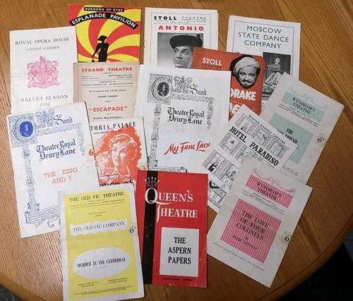 Vintage theatre programmes - vintage,
