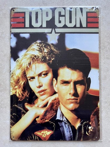 Top gun metal sign man - gun,