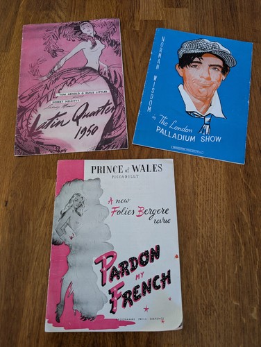 Vintage theatre programmes - theatre,