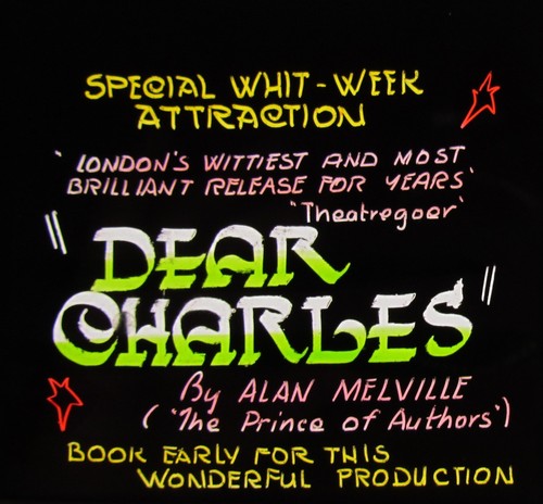 Magic lantern slide dear - magic,